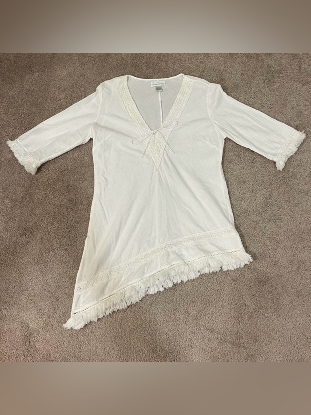 Soft Surroundings Asymmetrical V-neck Blouse
